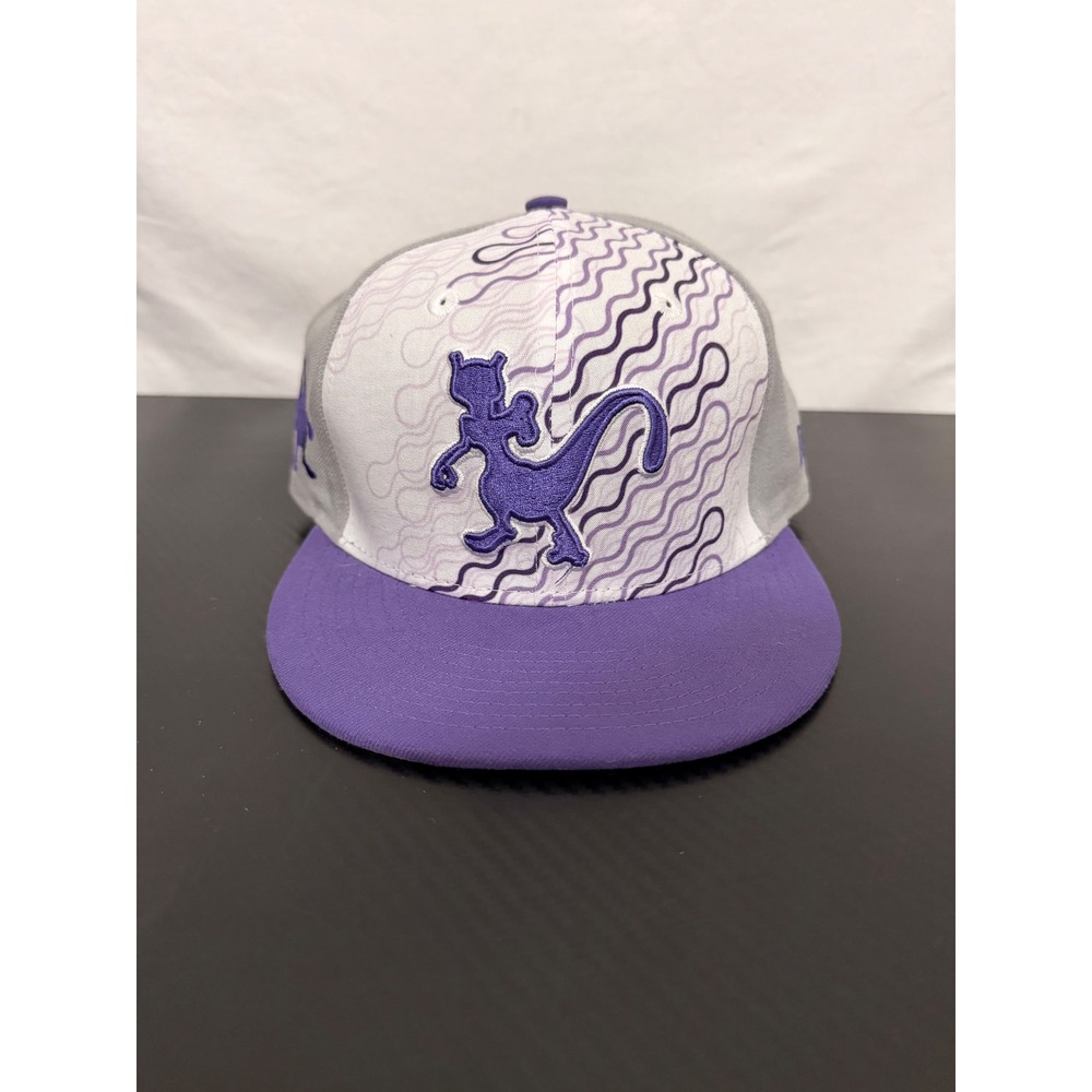 2016 9FIFTY Pokemon Mewtwo Snapback Hat Grey Purple Medium-Large New Era
